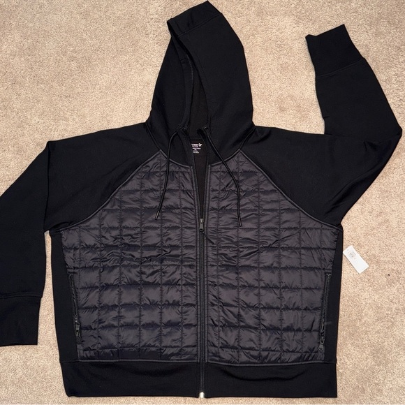 Old Navy Jackets & Blazers - NWT Old Navy women’s dynamic fleece quilted hybrid zip hoodie size XXL